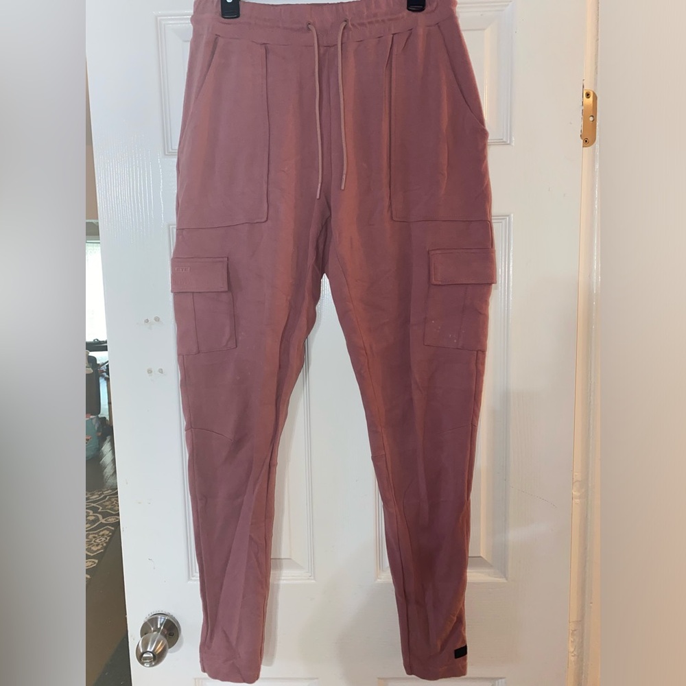 Alphalete Pink Cargo Jogger Sweatpants